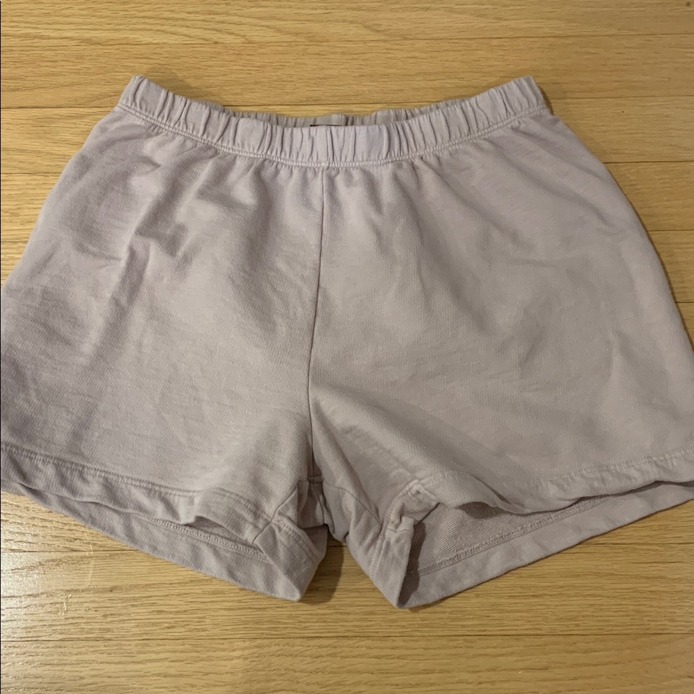 American Giant Women’s French Terry Pull On Lounge Shorts Size XS Blush Pink